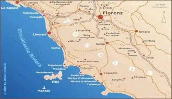 Toskana Karte